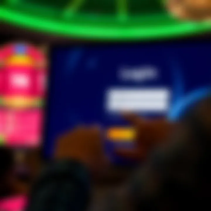 User entering credentials on Spinago platform login page