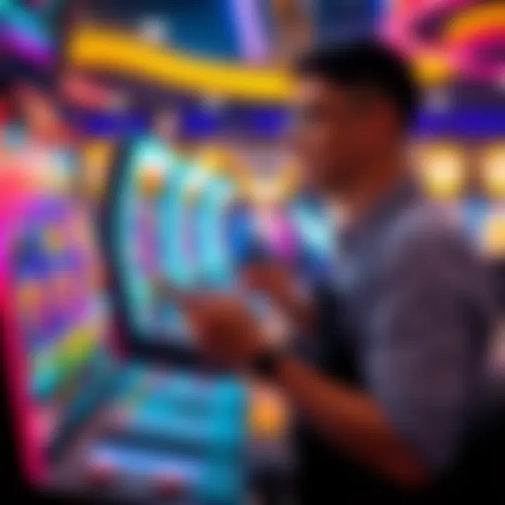 Australian player engaging with an online slot game using free spins from a no deposit bonus