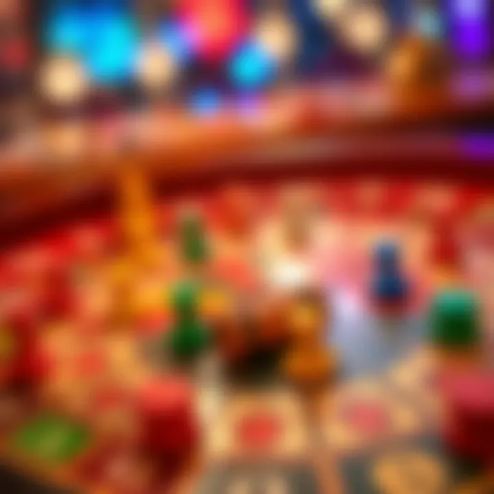 Colorful Spinago game board featuring vibrant pieces and strategic layout