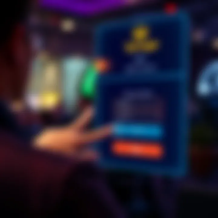 User entering credentials on a secure login portal