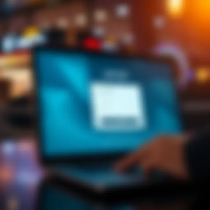 User entering credentials on Spinago login page on a laptop