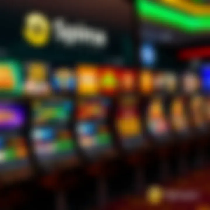 Variety of casino games displayed with bonus offers and payment icons