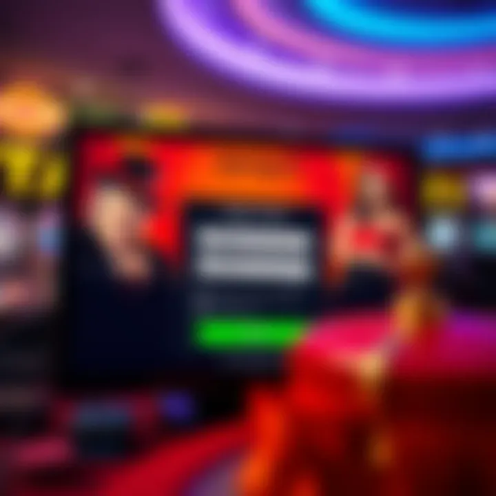 Online casino registration interface showcasing user-friendly sign-up form