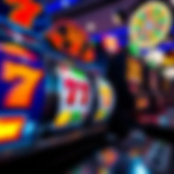 Colorful online pokies reels spinning with symbols like fruits and sevens