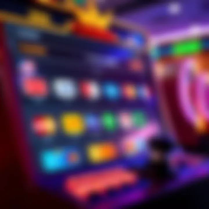 Secure online casino interface showing various payment methods for deposits and withdrawals