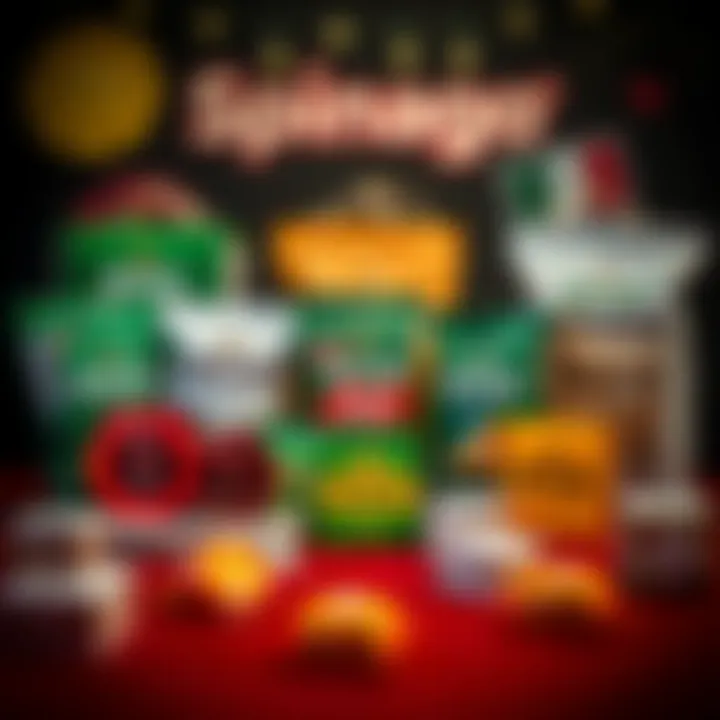 Collection of Spinago product packaging showcasing different items