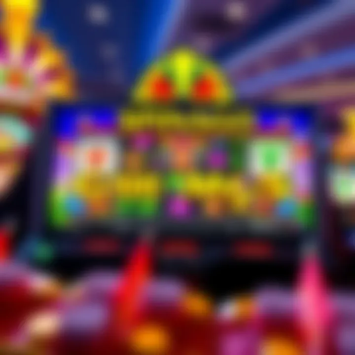 Vibrant gaming interface showcasing a popular Spinago game with colorful characters and dynamic backgrounds