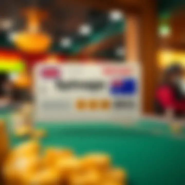 Graphic showing a digital coupon code with Spinago branding and Australian flag icons