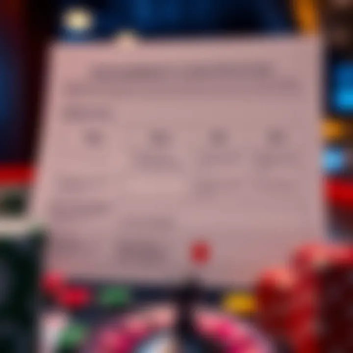 Diagram outlining eligibility criteria and wagering conditions for a casino bonus offer