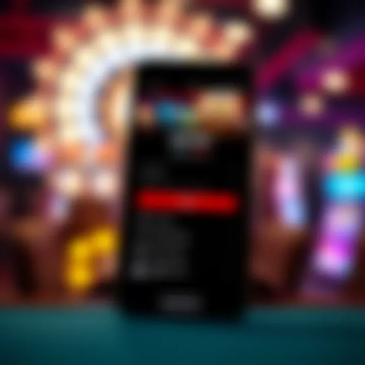 Mobile device showing Spinago 11 Casino platform with navigation menu and login options