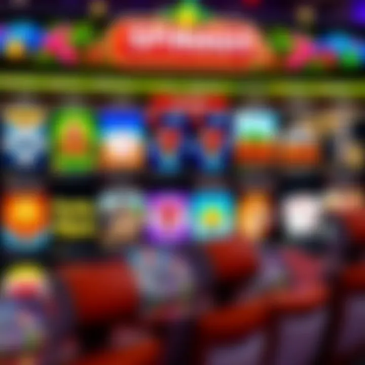 Colorful online casino interface showcasing various slot games with Australian theme