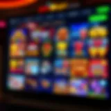 Online casino interface displaying a variety of colorful slot games available to Australian players