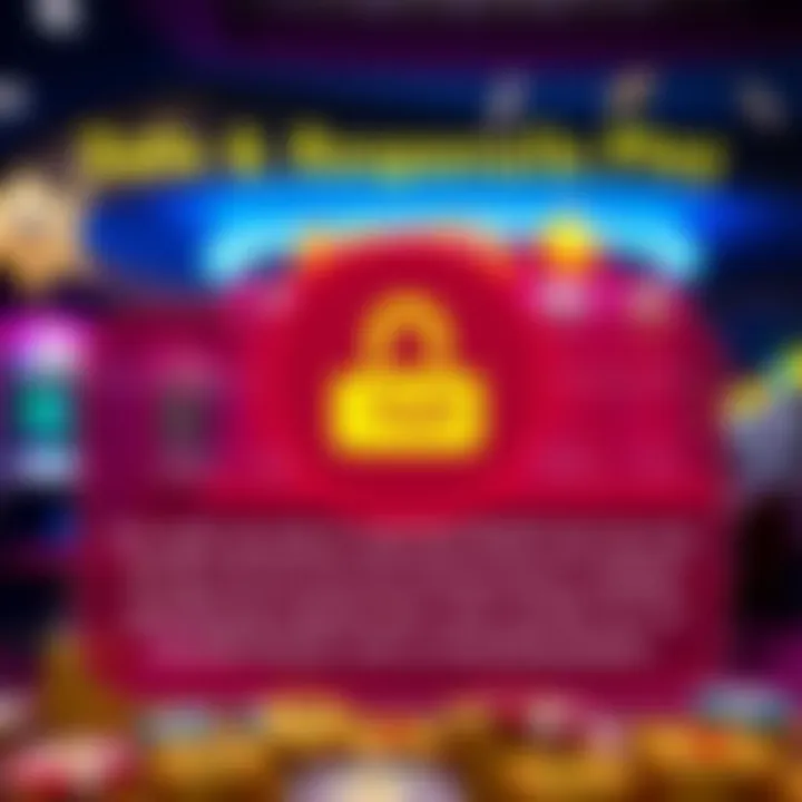 Graphic showing responsible gambling tips combined with PayID security features for Australian players