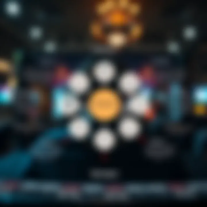 Diagram showing key features and functional modules of Spinago.9 software enhancing workflow