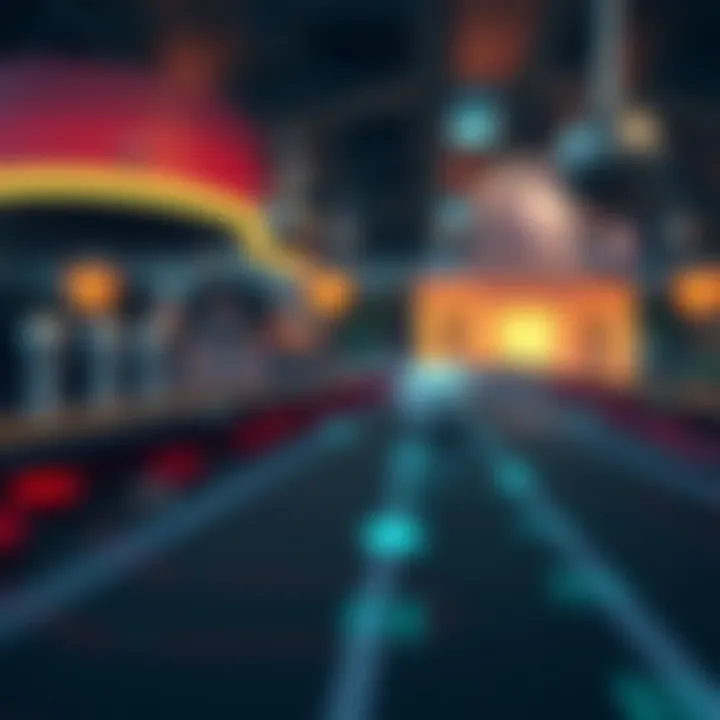 Illustration showing network connection and security measures for Spinago platform users in Australia