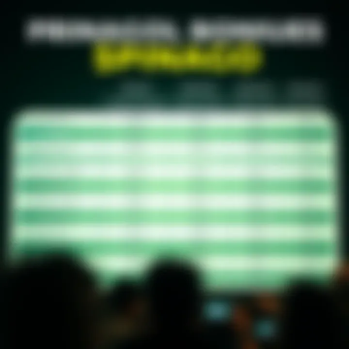 Comparison chart highlighting Spinago bonus offers alongside other Australian online casinos