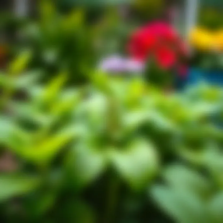 Close-up of Spinago plant showing vibrant green leaves and fresh growth in a garden setting